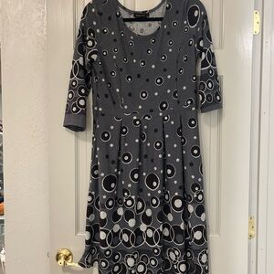 Reborn grey and black jersey dress